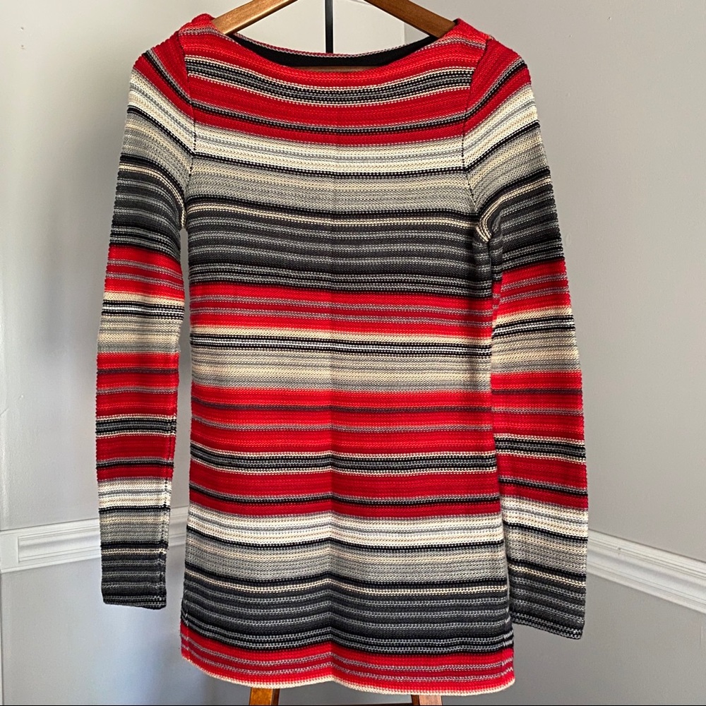 Ralph Lauren Red Sweater Knit Dress Tunic
